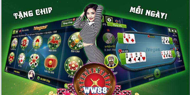 Game bài WW88 online, đa dạng trò chơi